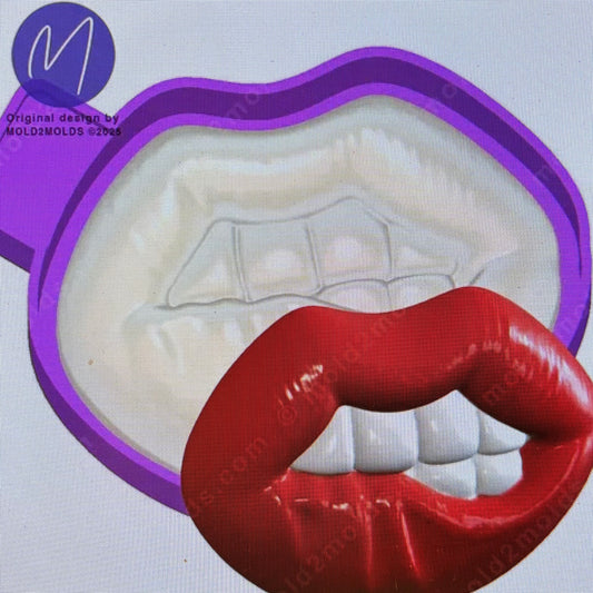 Bitting Lips 3d Mold