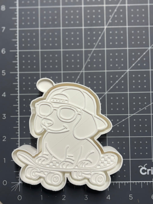Dachshund on Skateboard Mold
