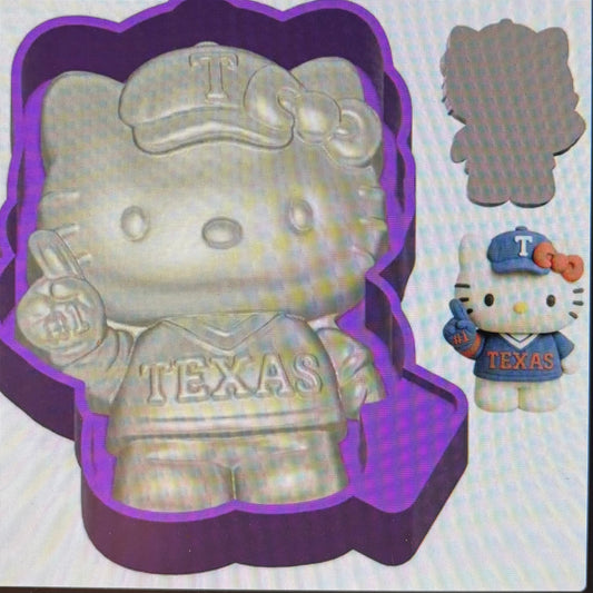 Texas Kitty 3d Mold