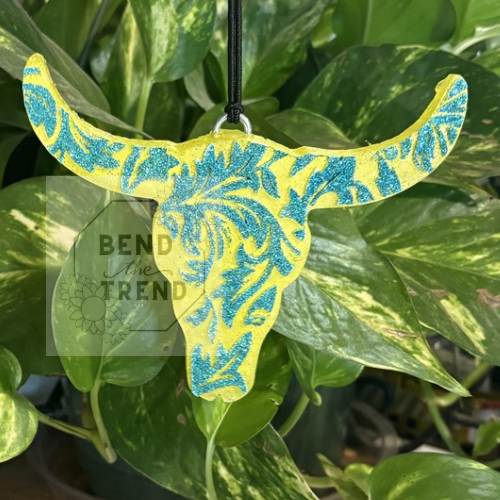 Bull Skull B Tooled Leather Insert Mold
