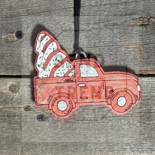 Truck with Christmas Cake Tree Mold