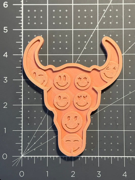 Smiley Bull Skull Insert Mold