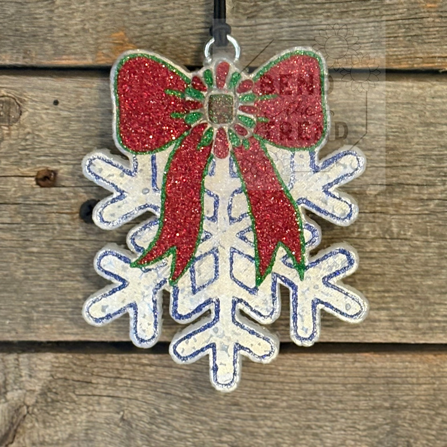 Snowflake Turquoise Bow Mold