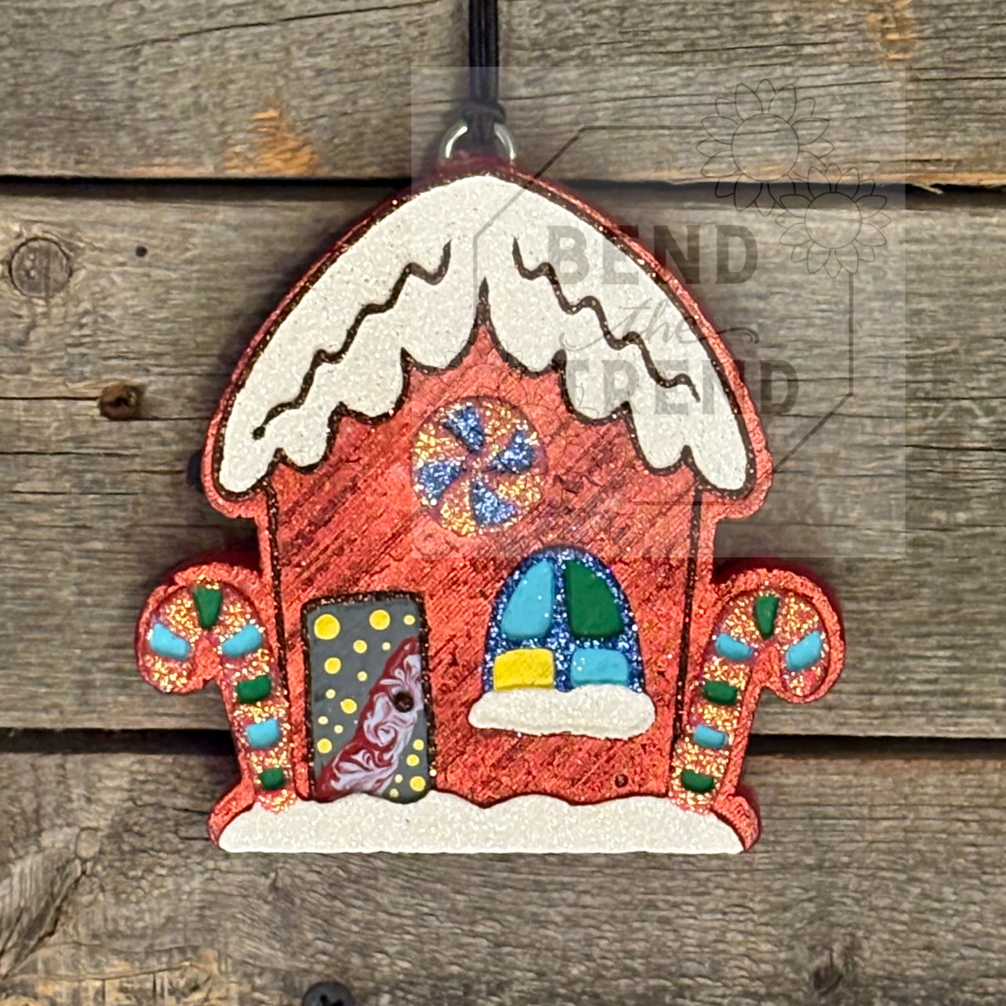 Gingerbread House with candy Canes Mold