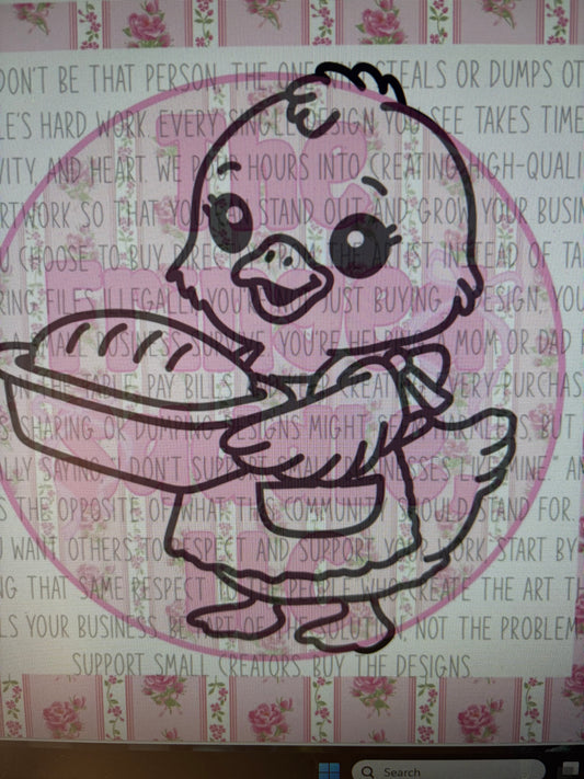 Chick Baking Bread Mold