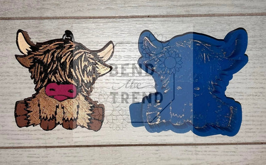 Sitting Highland Cow Mold