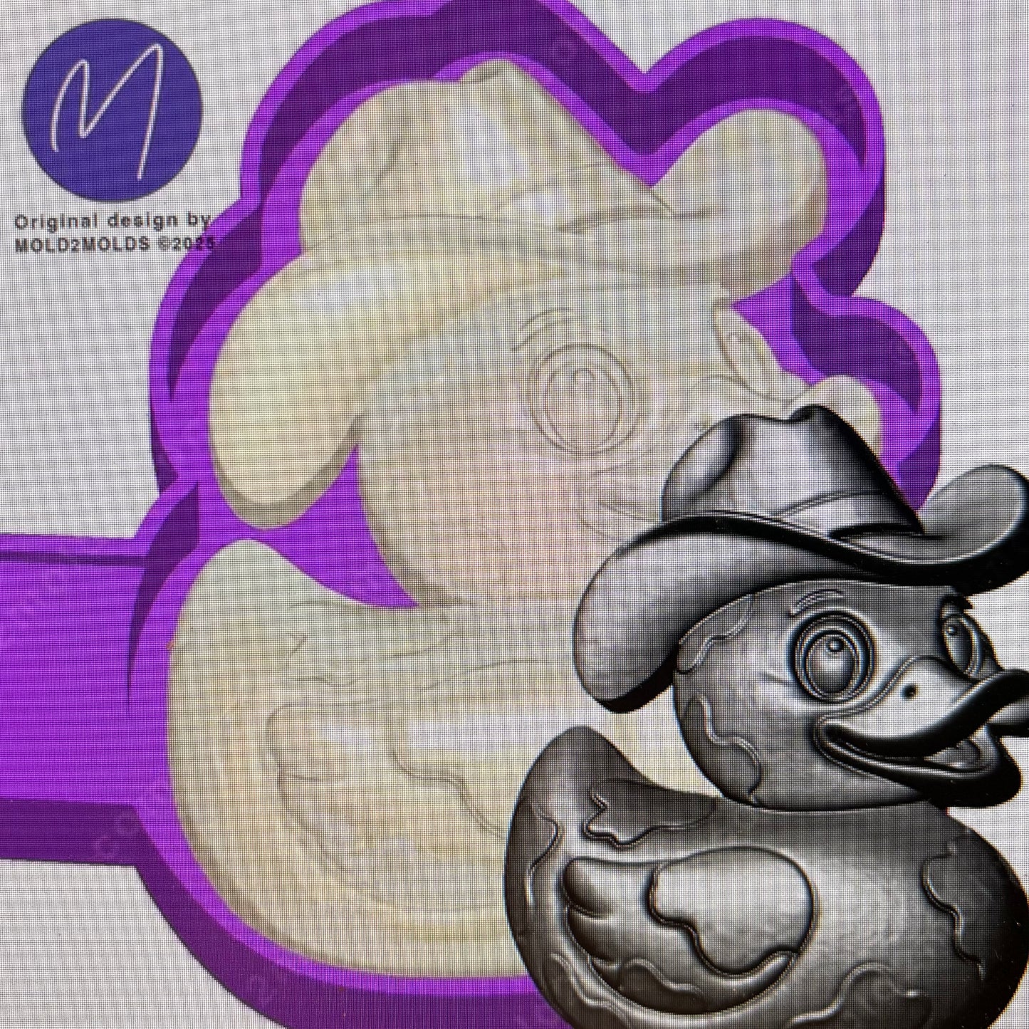 Cowboy Duck 3d Mold
