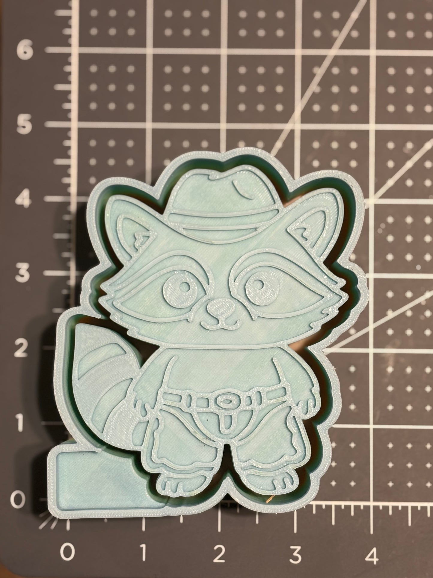 Cowboy Raccoon Mold