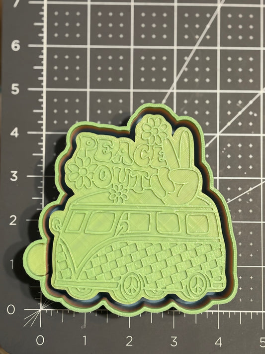 Peace Out Hippy Van Mold