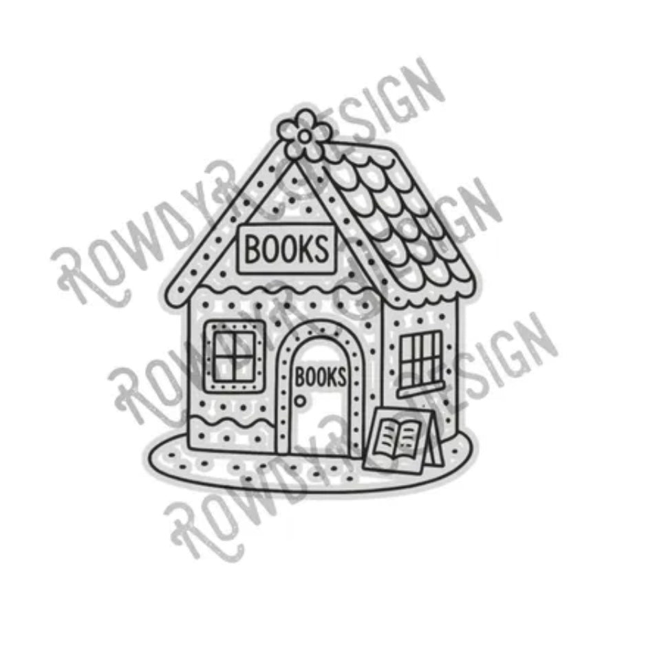 Gingerbread bookstore Mold