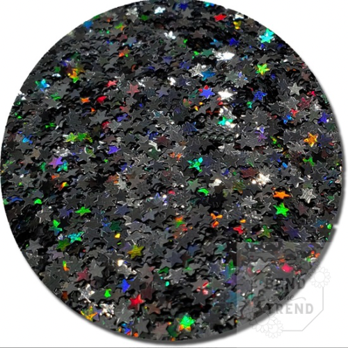 Star Black Holographic 1/8” Glitter