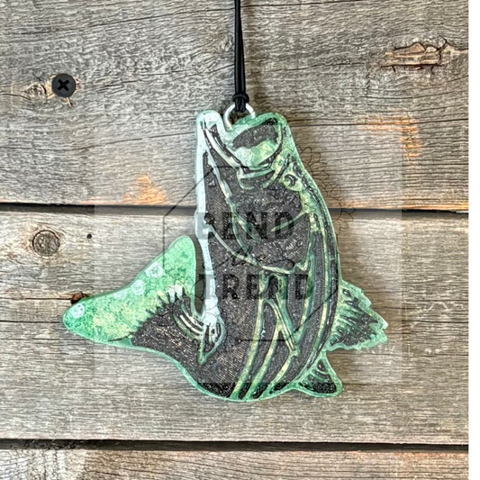 Jumping Bass Fish Freshie