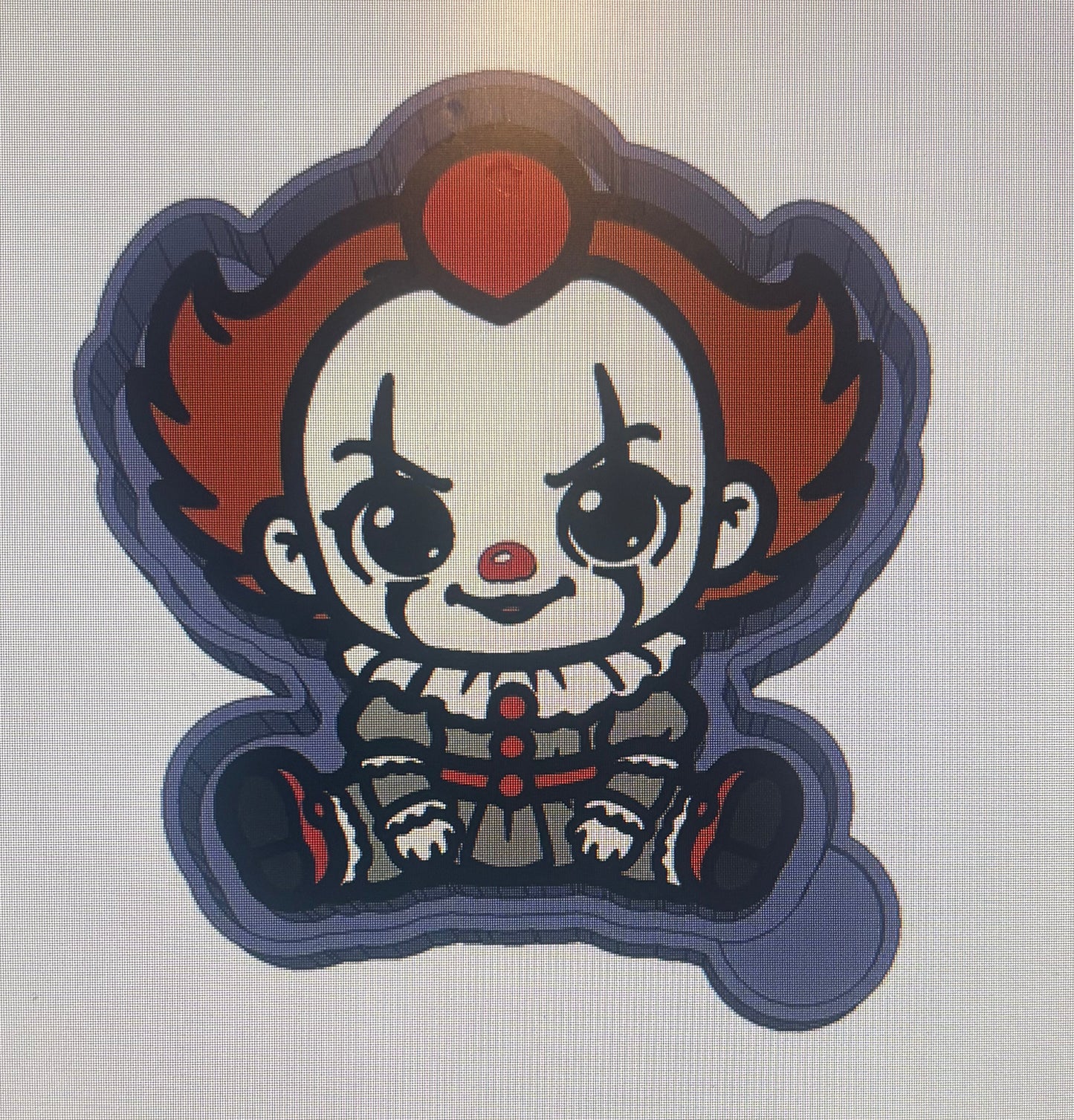 Cute Chibi Clown Mold
