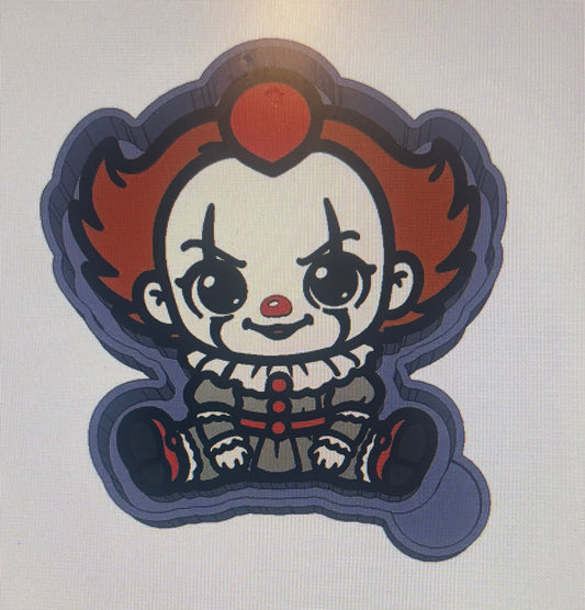 Cute Chibi Clown Mold