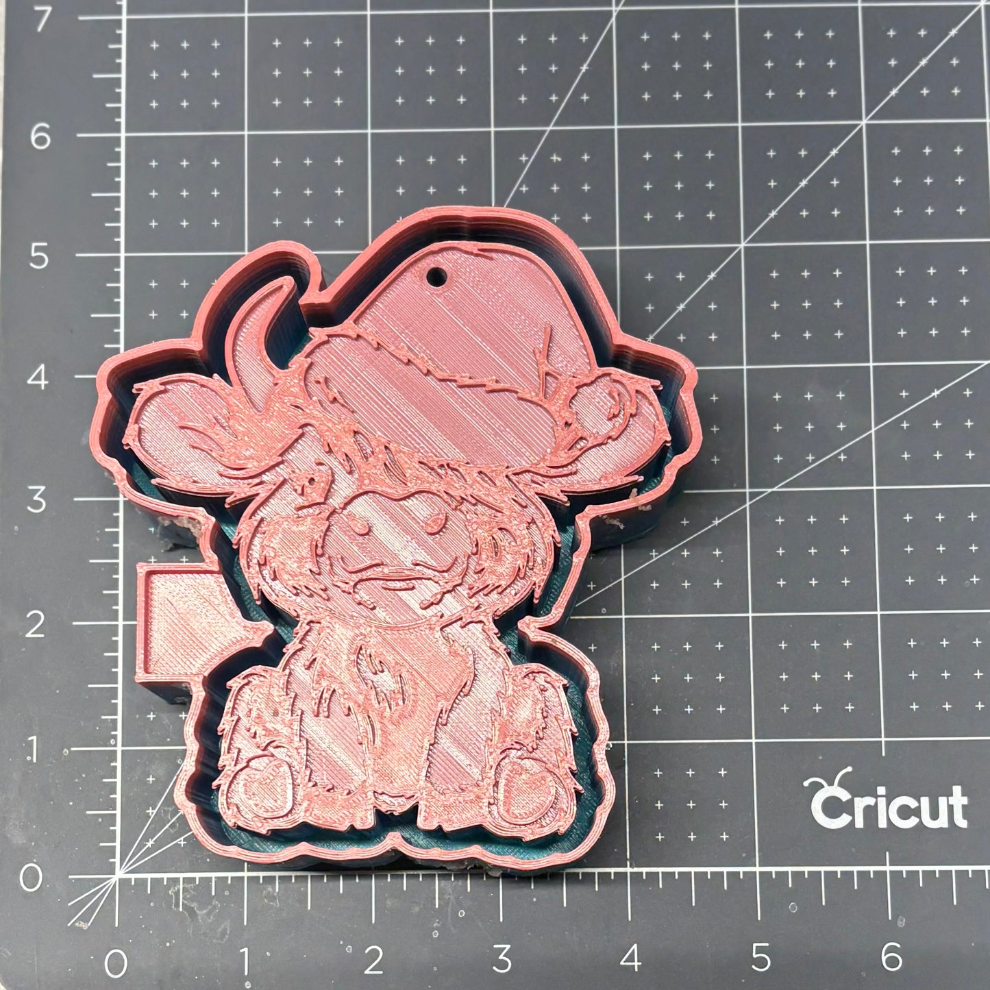 Santa Highland Cow Mold