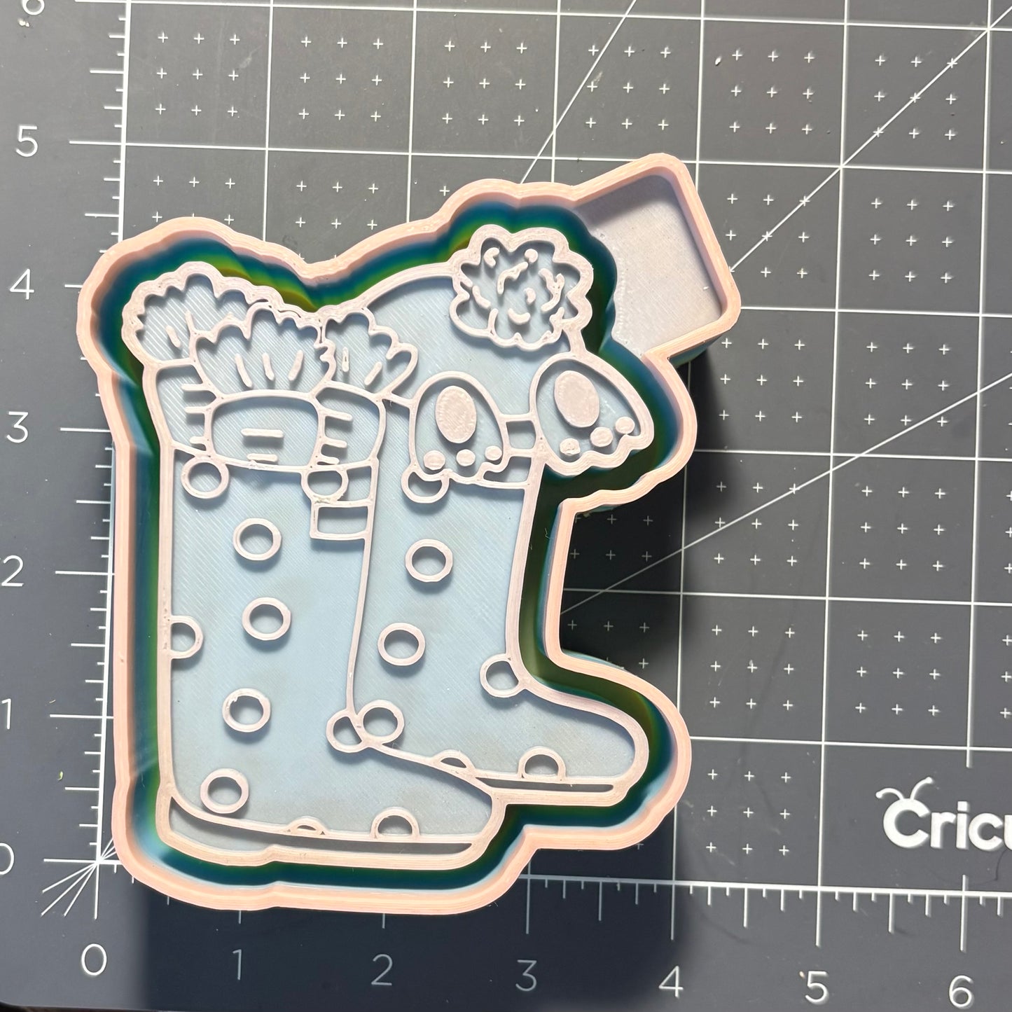 Bunny & Carrots in Snow Boots Mold