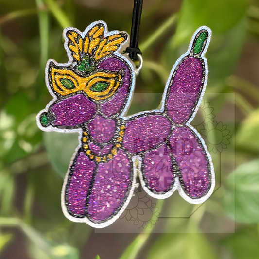 Mardi Gras Balloon Dod Freshie