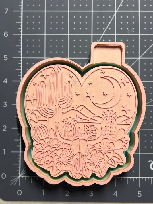 Cactus Moonlight Scene Mold