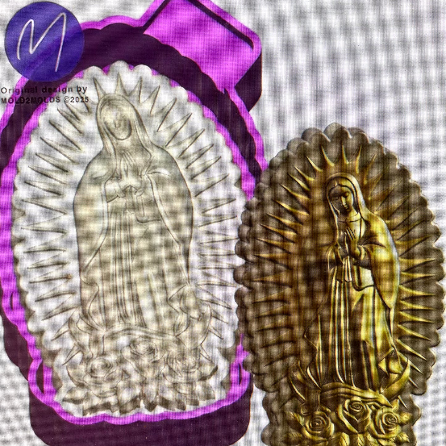 Virgin Mary 3D Mold