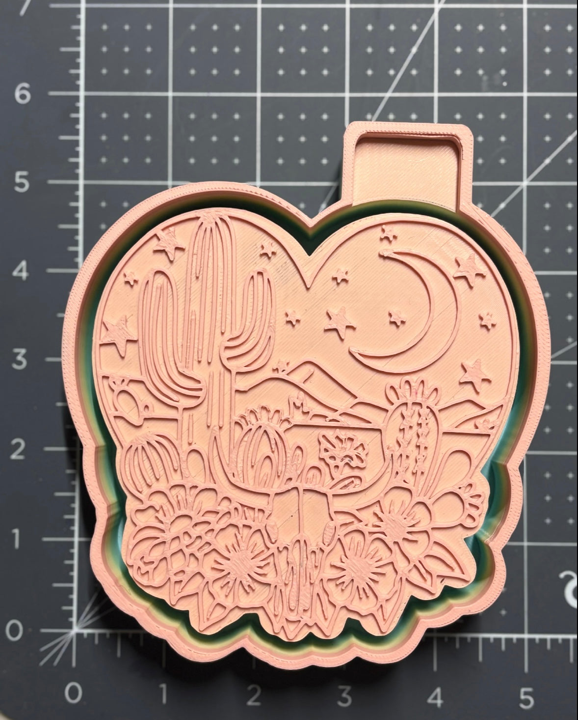 Cactus Moonlight Scene Mold