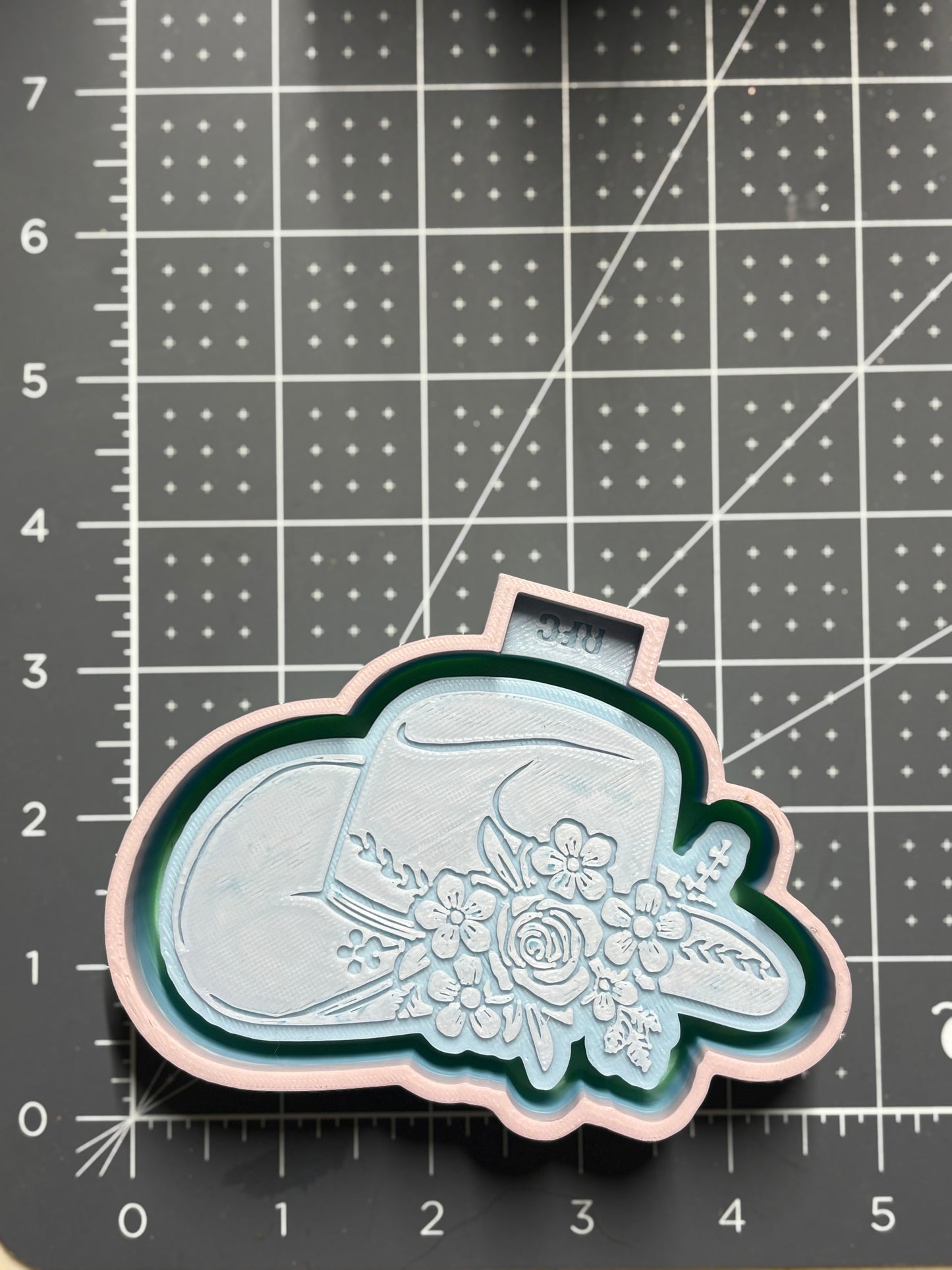 Cowgirl Floral Hat  Mold