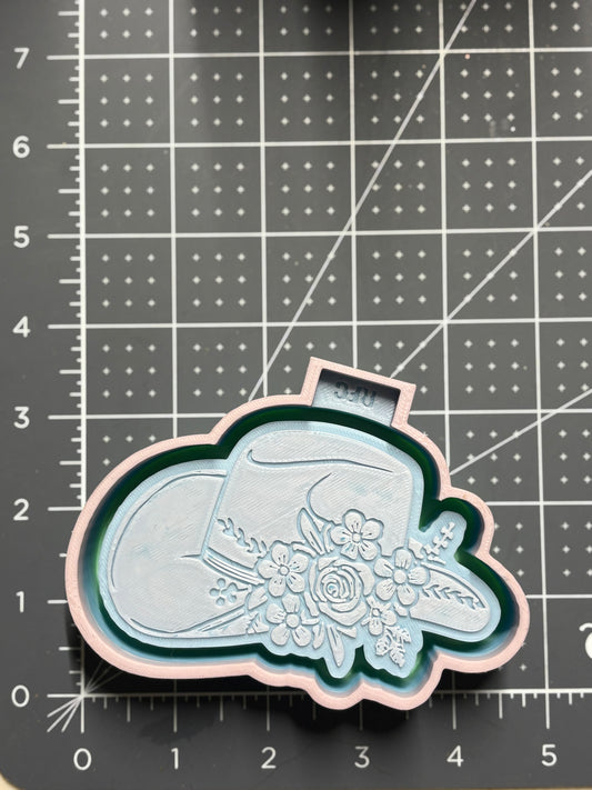 Cowgirl Floral Hat  Mold