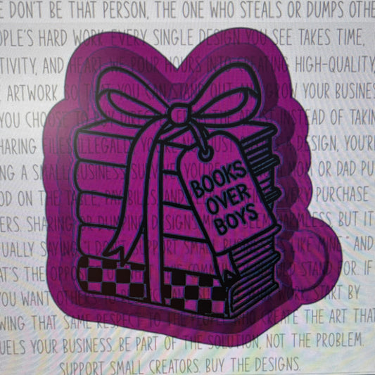 Books over Boys Checkered Mold