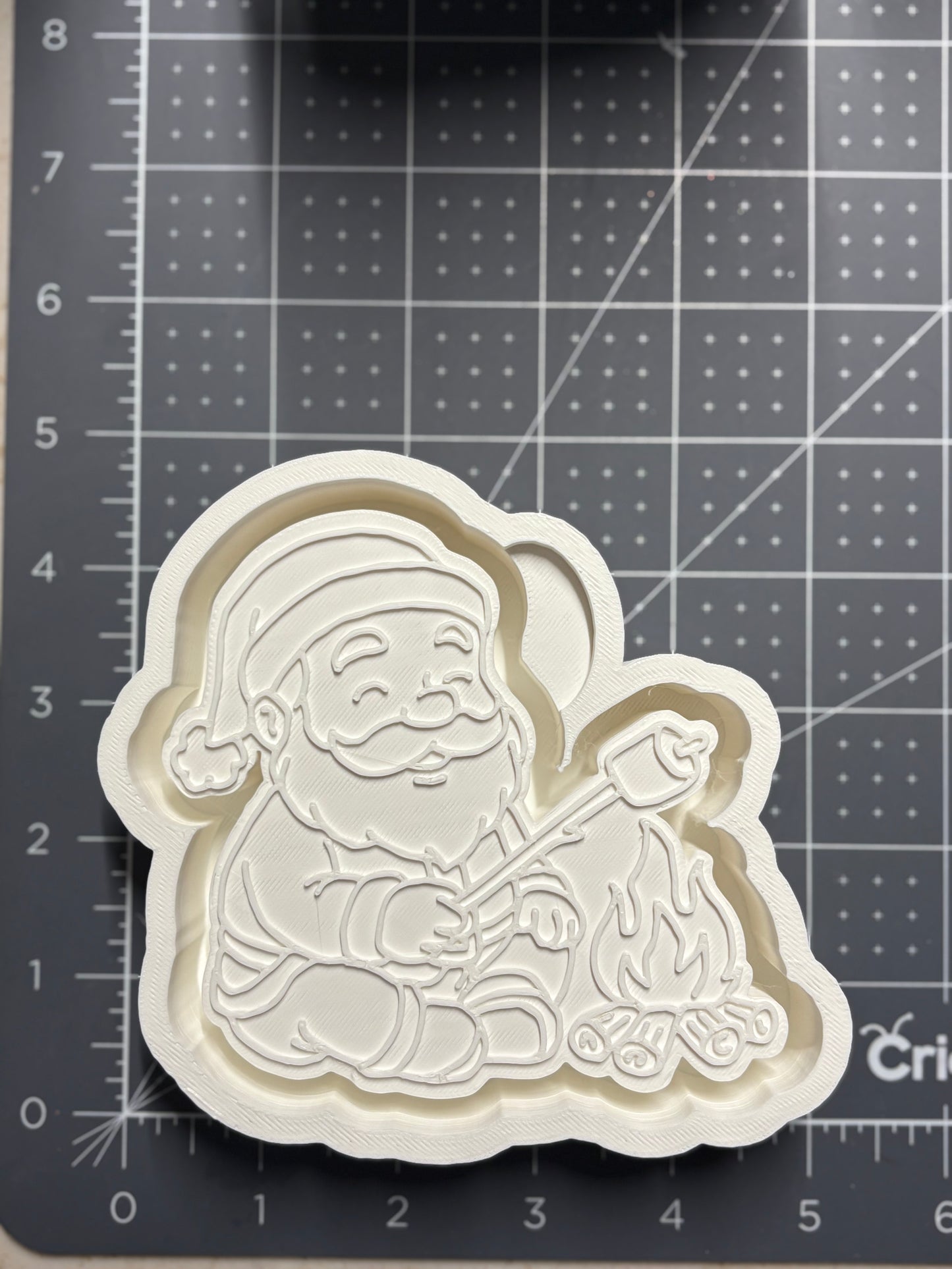 Santa Roasts Marshmallows Mold