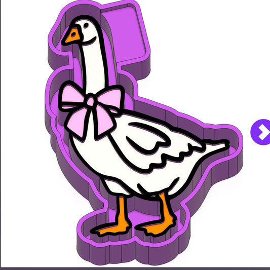 Goose with Bow Mold
