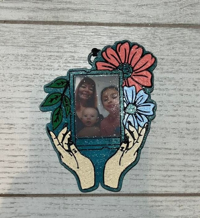 Floral Hands Decorative Frame Mold