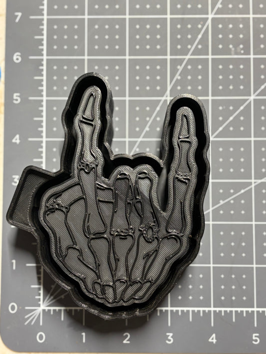 Rock on Skelly Mold