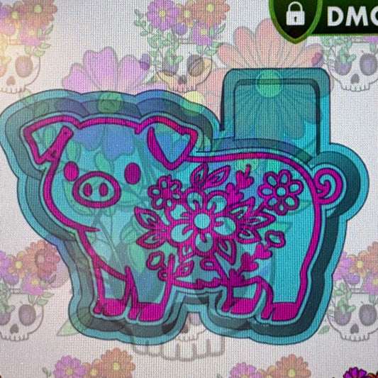 Floral Pig Mold