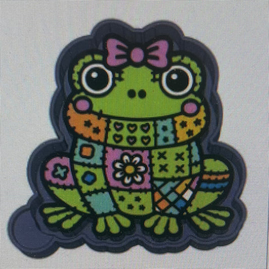 Patchwork  Frog Mold