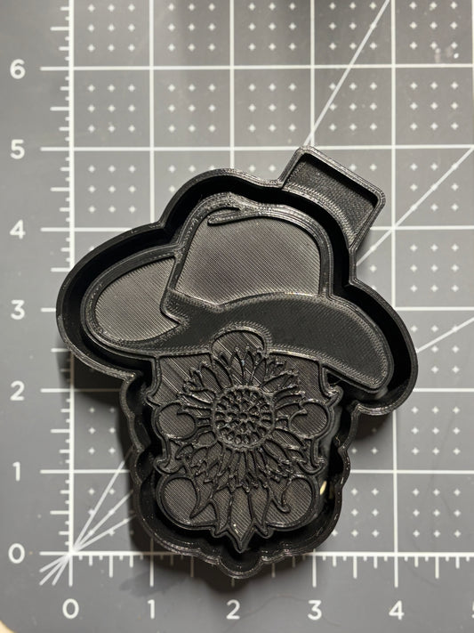 Floral Gnome with Hat Mold