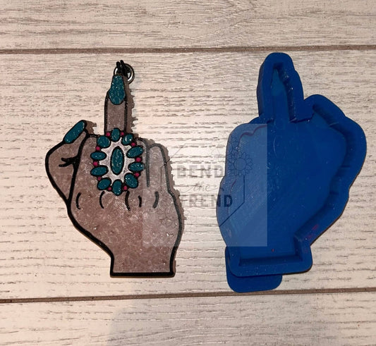 Turquoise Middle Finger Mold