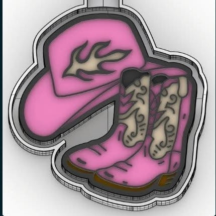 Cowboy Hat & Boots Mold