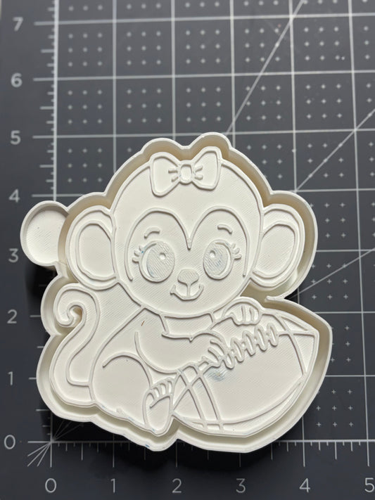 Monkey holding Football Mold