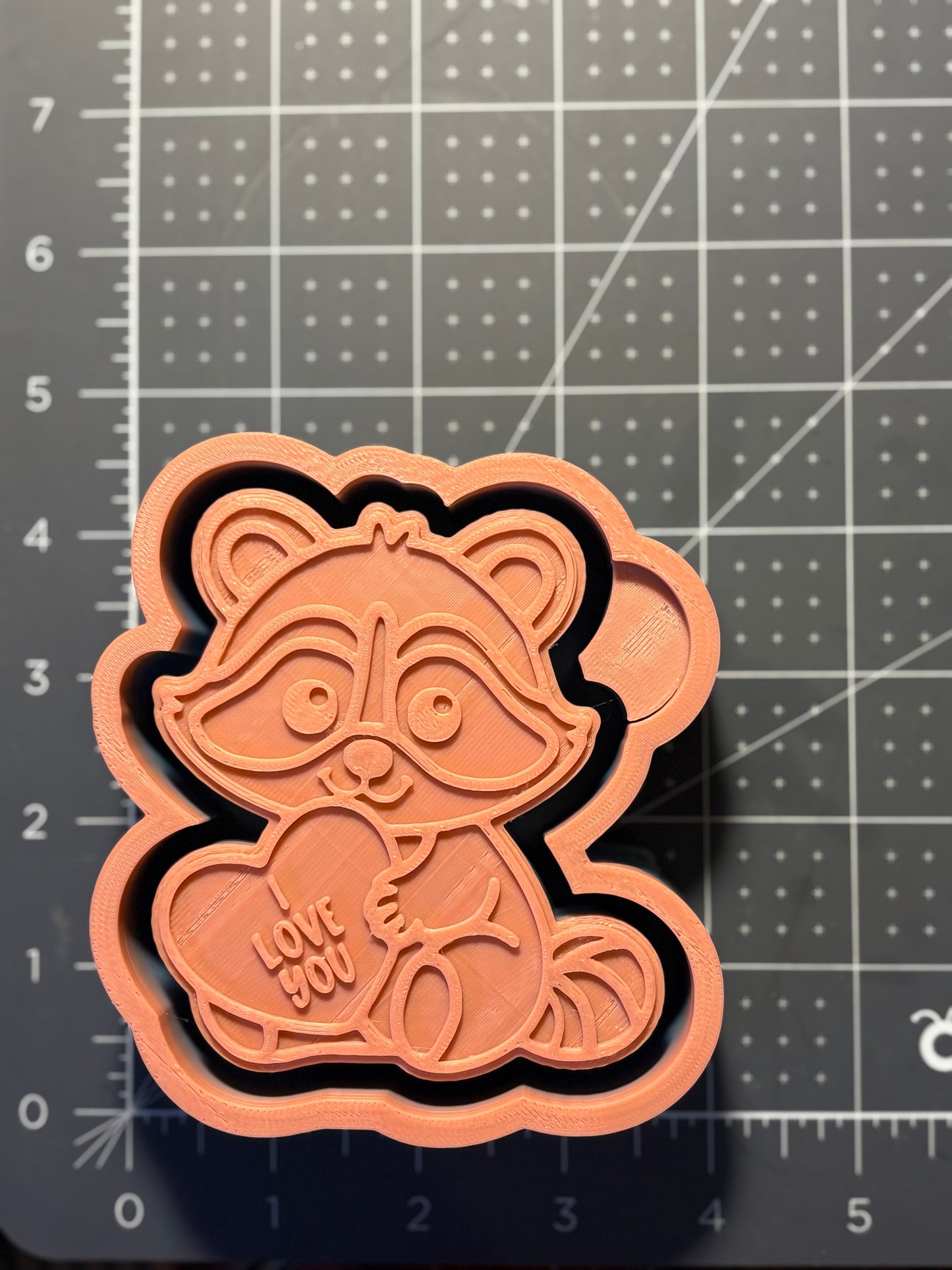 Raccoon I Love You Mold