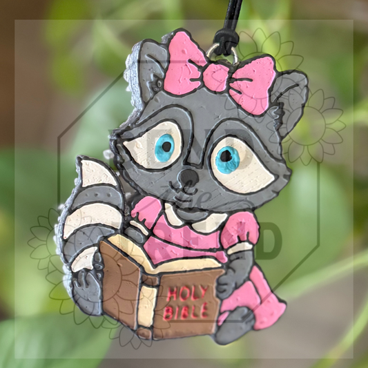 Raccoon With Bible Mold