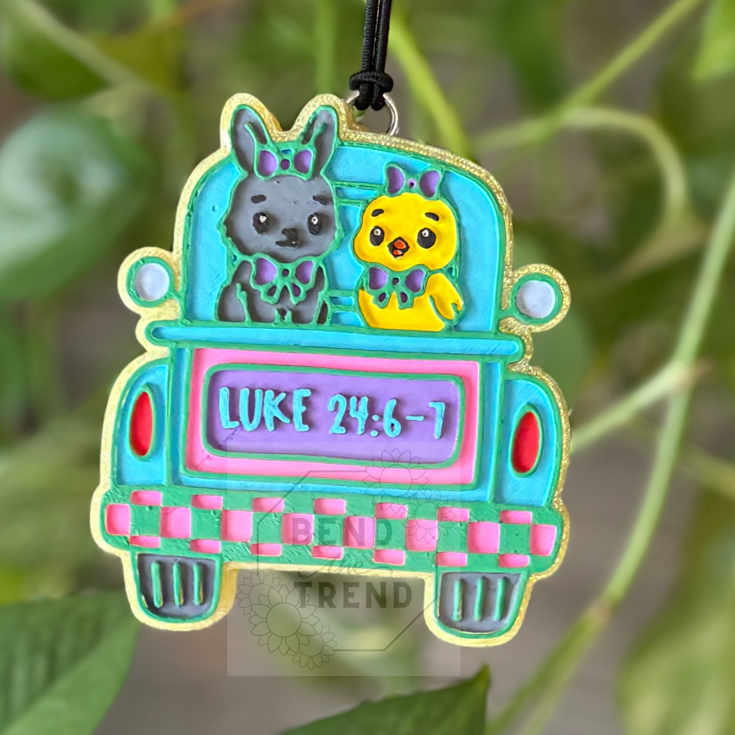 Easter Bunny Truck Luke 24:6-7 Mold