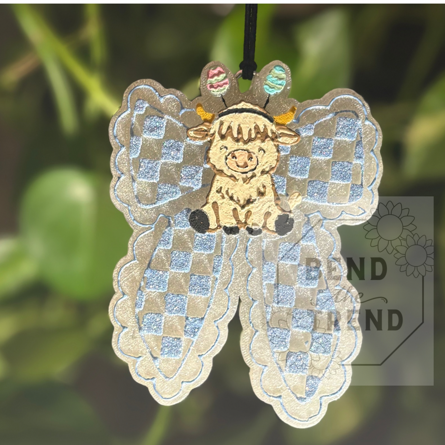 Easter Highland Checked Bow Mold