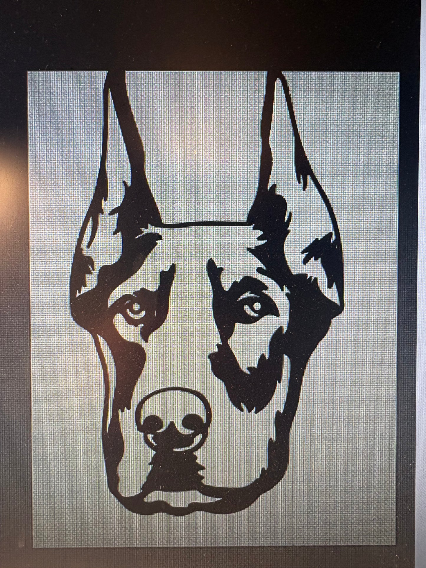 Doberman Cropped Ears Mold