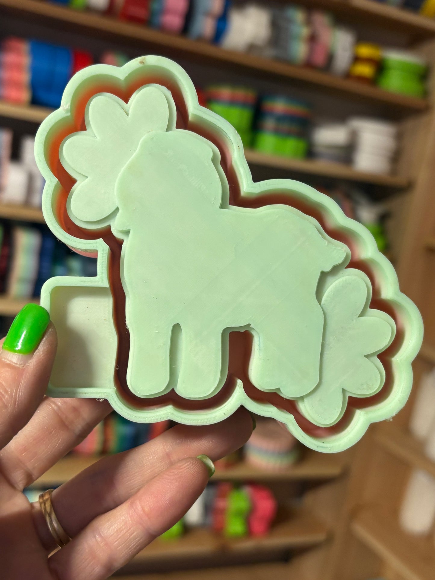 Turquoise Goat Mold