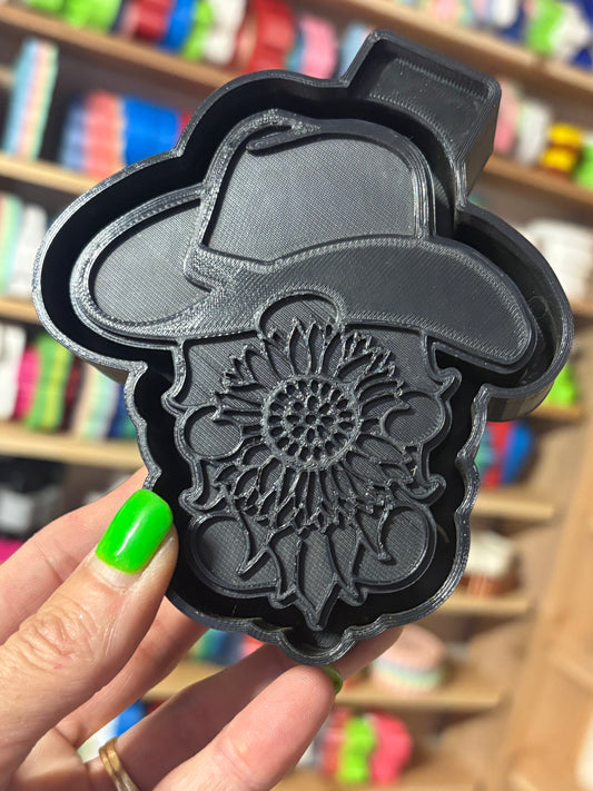 Cowboy Sunflower Gnome Mold