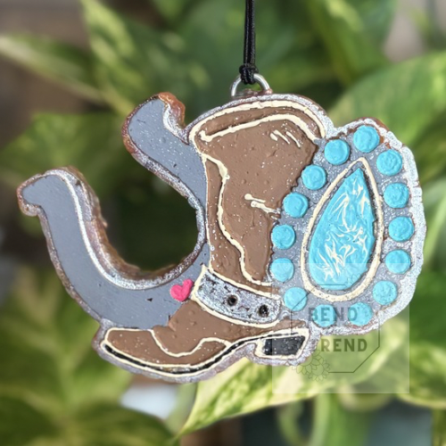 Boot Horseshoe Turquoise Mold