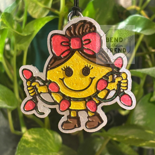 Lil Miss Wrapped in Christmas Lights Mold