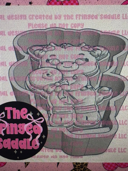 3D Cow with Lollipop