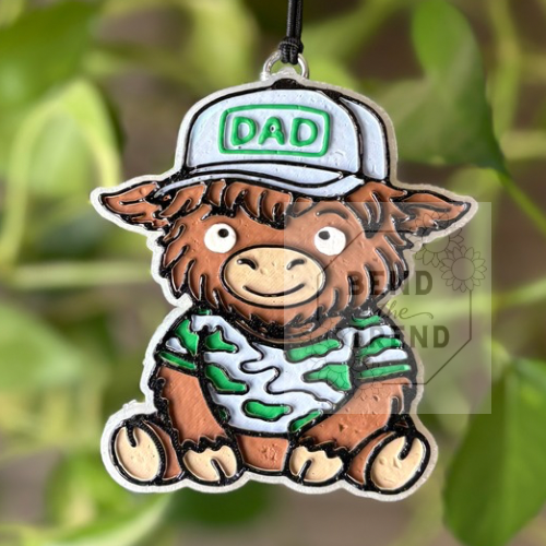 Highland Cow Dad Mold