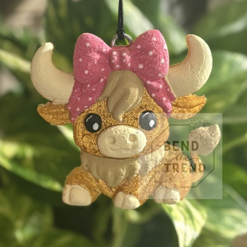 Highland with Bow 3d Mold