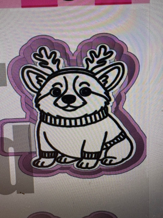 Corgi Christmas Buddy Mold